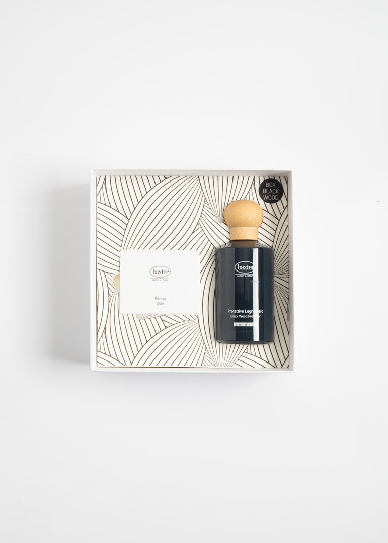 Beauty Routine Box-Black Wood